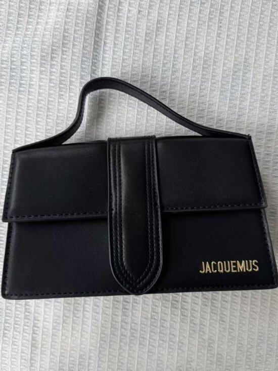 Jacquemus Handbags - Jacquemus Le Grand Bambino Logo Plaque Small Tote Bag